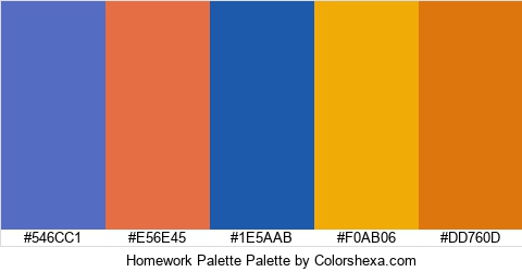 Homework Palette Colors Logo