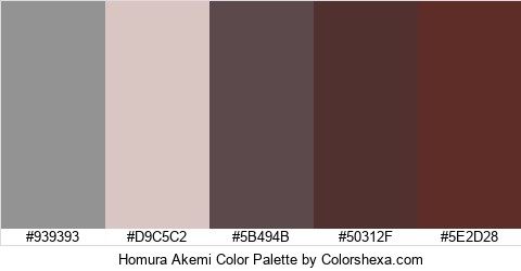 Homura Akemi Color Colors Logo
