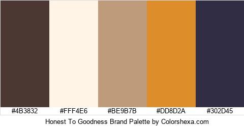 Honest To Goodness Brand Colors Logo