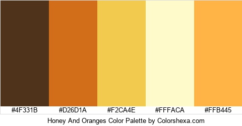 Honey And Oranges Color Colors Logo