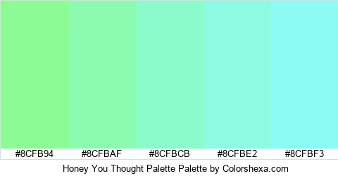 Honey You Thought Palette Colors Logo