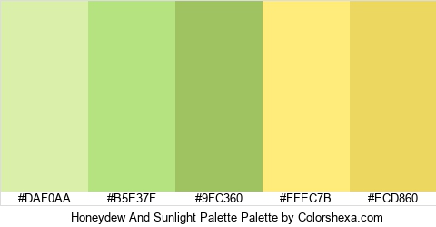 Honeydew And Sunlight Palette Colors Logo