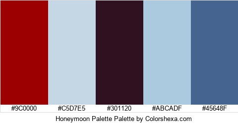Honeymoon Palette Colors Logo