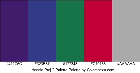 Hoodie Proj 2 Palette Colors Logo