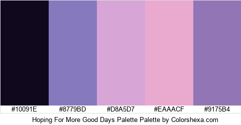 Hoping For More Good Days Palette Colors Logo
