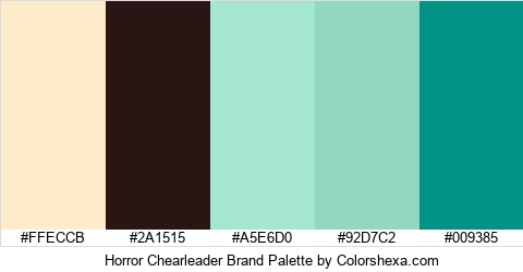 Horror Chearleader Brand Colors Logo