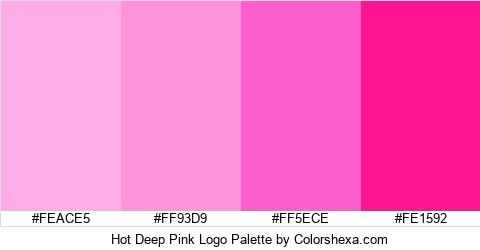 Hot Deep Pink Logo Colors Logo