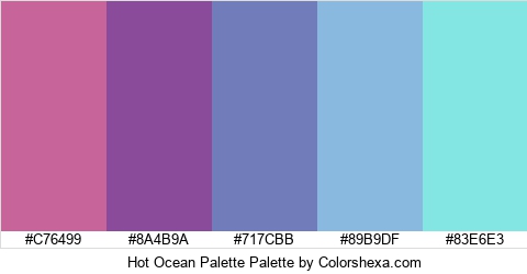 Hot Ocean Palette Colors Logo