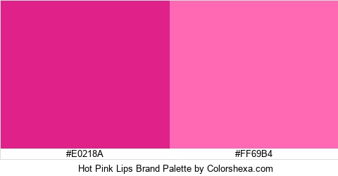 Hot Pink Lips Brand Colors Logo