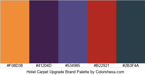Hotel Carpet Upgrade Brand Colors Logo