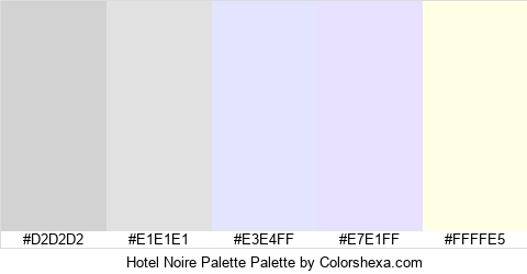 Hotel Noire Palette Colors Logo