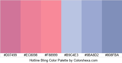 Hotline Bling Color Colors Logo