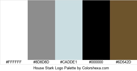 House Stark Logo Colors Logo