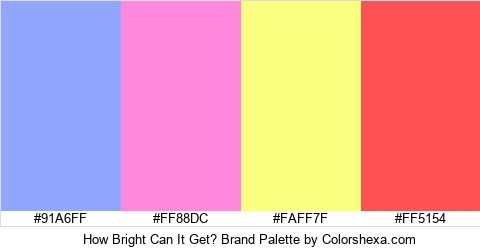How Bright Can It Get? Brand Colors Logo