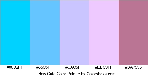 How Cute Color Colors Logo
