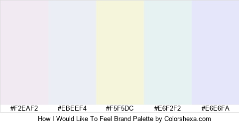 How I Would Like To Feel Brand Colors Logo