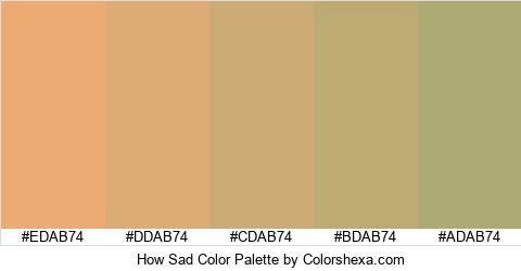 How Sad Color Colors Logo
