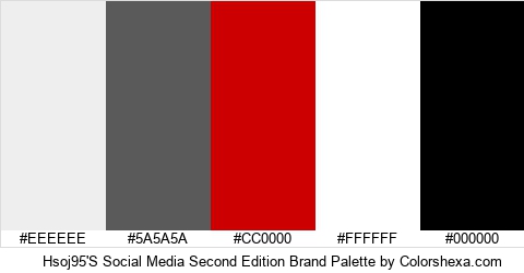 Hsoj95'S Social Media Second Edition Brand Colors Logo