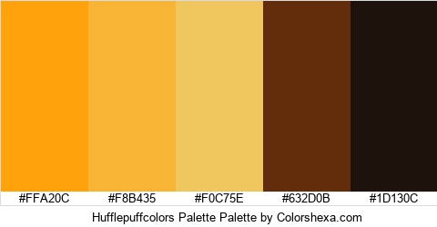 Hufflepuffcolors Palette Colors Logo