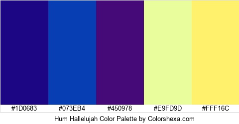 Hum Hallelujah Color Colors Logo