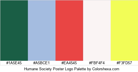 Humane Society Poster Logo Colors Logo