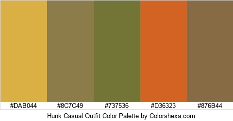 Hunk Casual Outfit Color Colors Logo