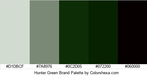 Hunter Green Brand Colors Logo