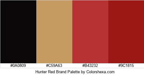Hunter Red Brand Colors Logo