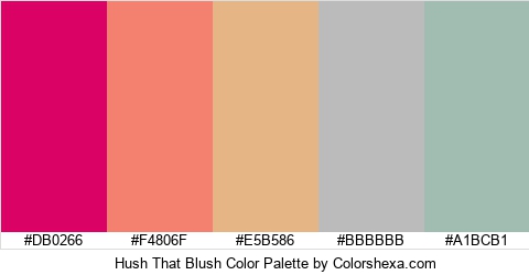 Hush That Blush Color Colors Logo