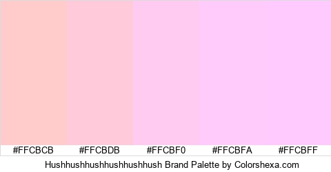 Hushhushhushhushhushhush Brand Colors Logo