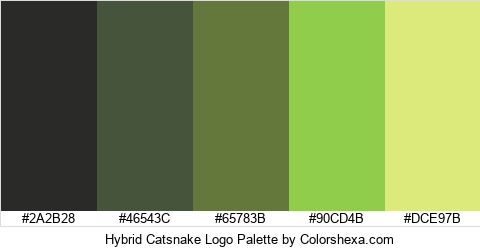 Hybrid Catsnake Logo Colors Logo