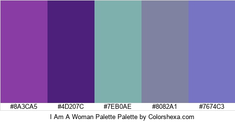 I Am A Woman Palette Colors Logo