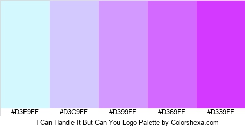I Can Handle It But Can You Logo Colors Logo