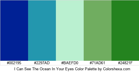 I Can See The Ocean In Your Eyes Color Colors Logo