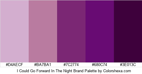 I Could Go Forward In The Night Brand Colors Logo
