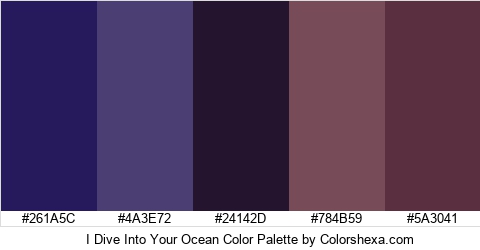 I Dive Into Your Ocean Color Colors Logo