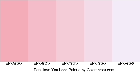 I Dont Iove You Logo Colors Logo