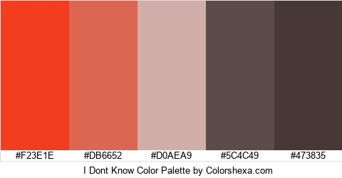 I Dont Know Color Colors Logo