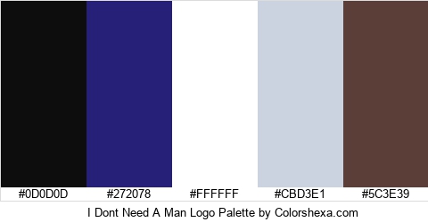 I Dont Need A Man Logo Colors Logo