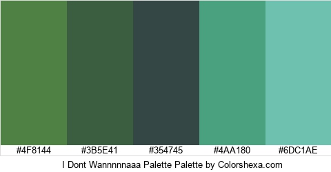 I Dont Wannnnnaaa Palette Colors Logo