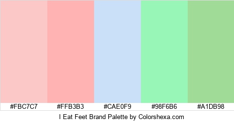 I Eat Feet Brand Colors Logo