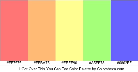 I Got Over This You Can Too Color Colors Logo