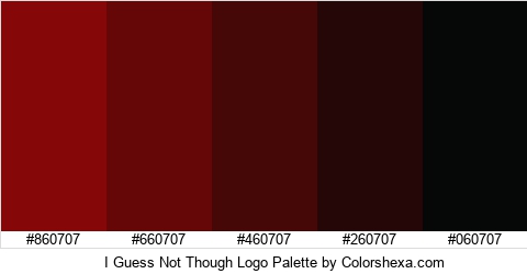 I Guess Not Though Logo Colors Logo