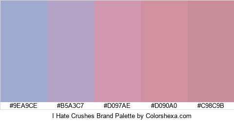 I Hate Crushes Brand Colors Logo
