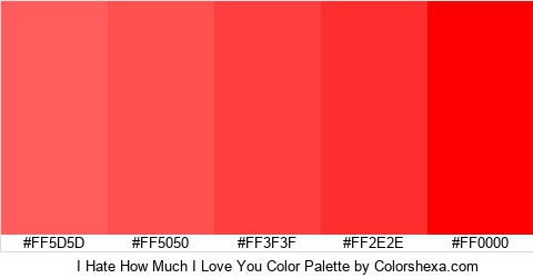 I Hate How Much I Love You Color Colors Logo