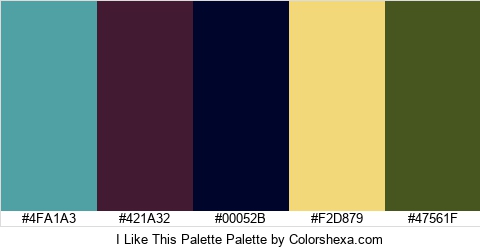 I Like This Palette Colors Logo