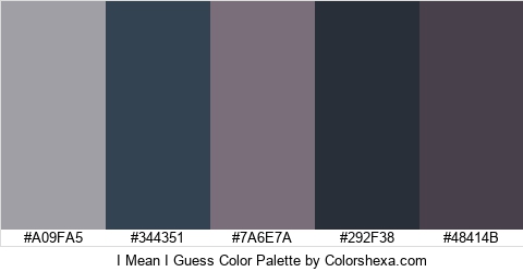 I Mean I Guess Color Colors Logo