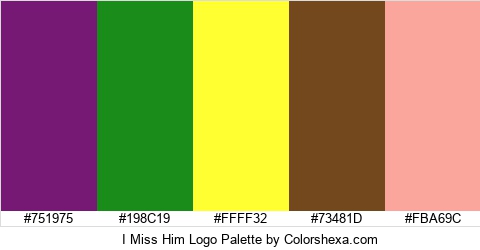 I Miss Him Logo Colors Logo