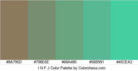I N F J Color Colors Logo