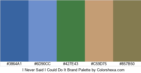 I Never Said I Could Do It Brand Colors Logo